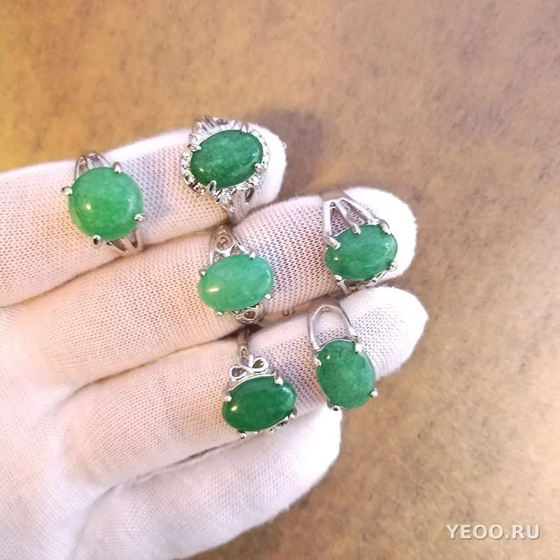 Кольца из натуральных камней, разных видов, в коробке, экспортные, оптом от производителя