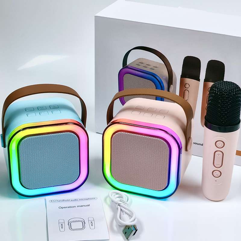 Портативная Bluetooth-колонка с микрофоном и LED-подсветкой