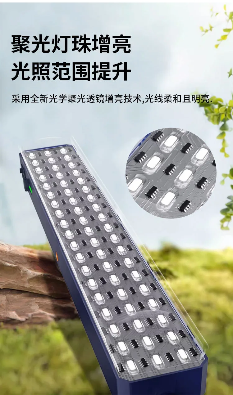 Солнечный LED-фонарь с зарядкой, портативный для кемпинга и улицы