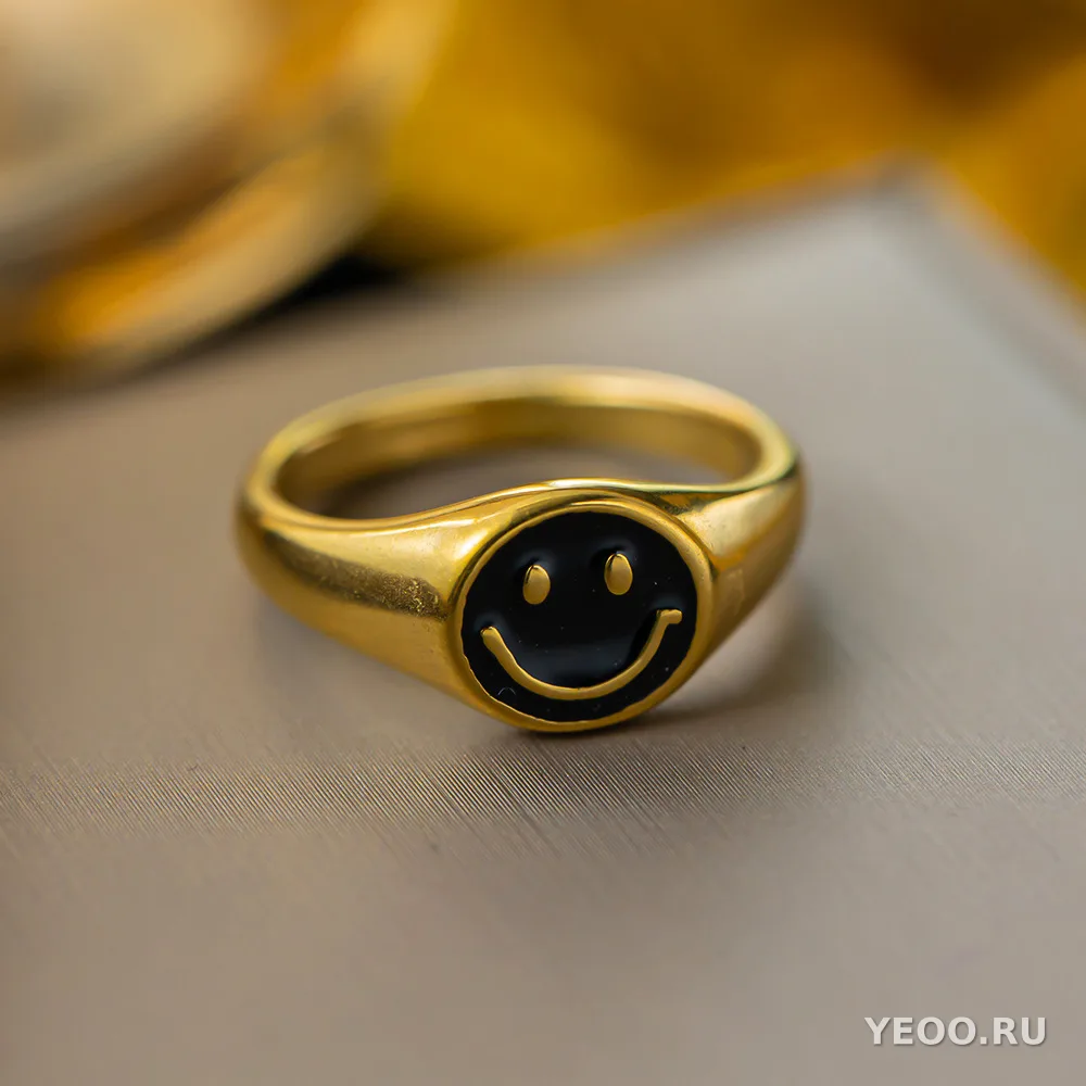Кольцо женское из титановой стали с покрытием 18K, минималистичное, для указательного пальца