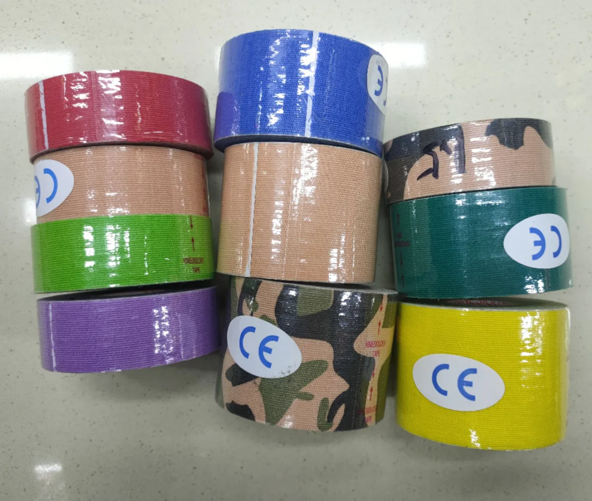 Эластичный кинезиотейп, 2,5 см × 5 м