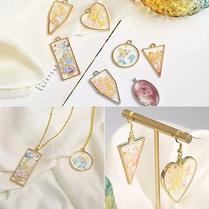 Металлические ажурные рамки-подвески из цинкового сплава для DIY-творчества