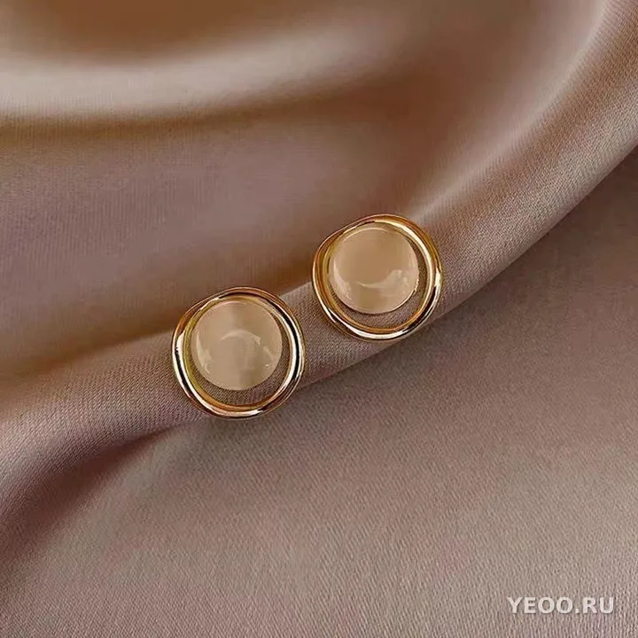 Серьги-гвоздики из серебра 925 пробы с жемчугом, женские, современный стиль