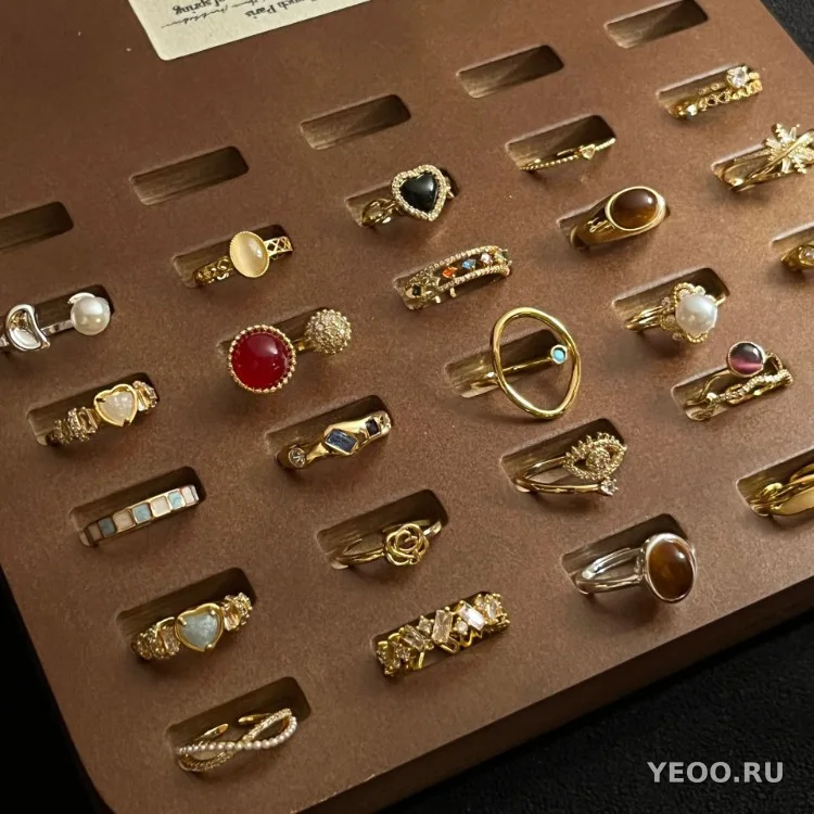 Винтажное кольцо из серебра 925 пробы с эмалью и жемчугом