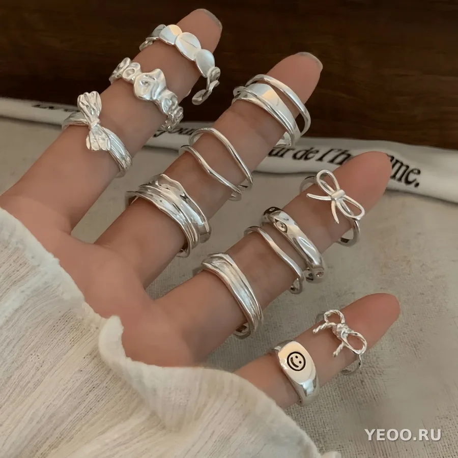Кольцо женское из серебра 925 пробы, современный дизайн