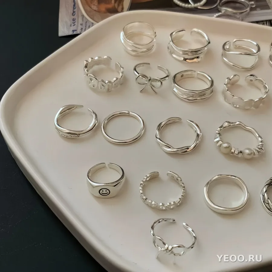 Кольцо женское из серебра 925 пробы, современный дизайн
