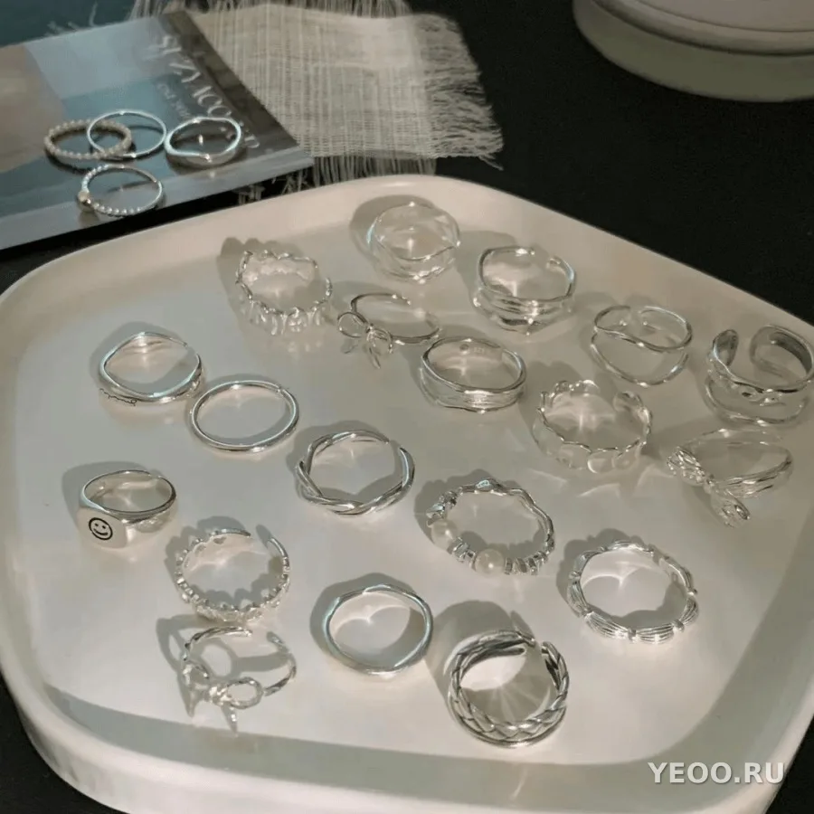 Кольцо женское из серебра 925 пробы, современный дизайн