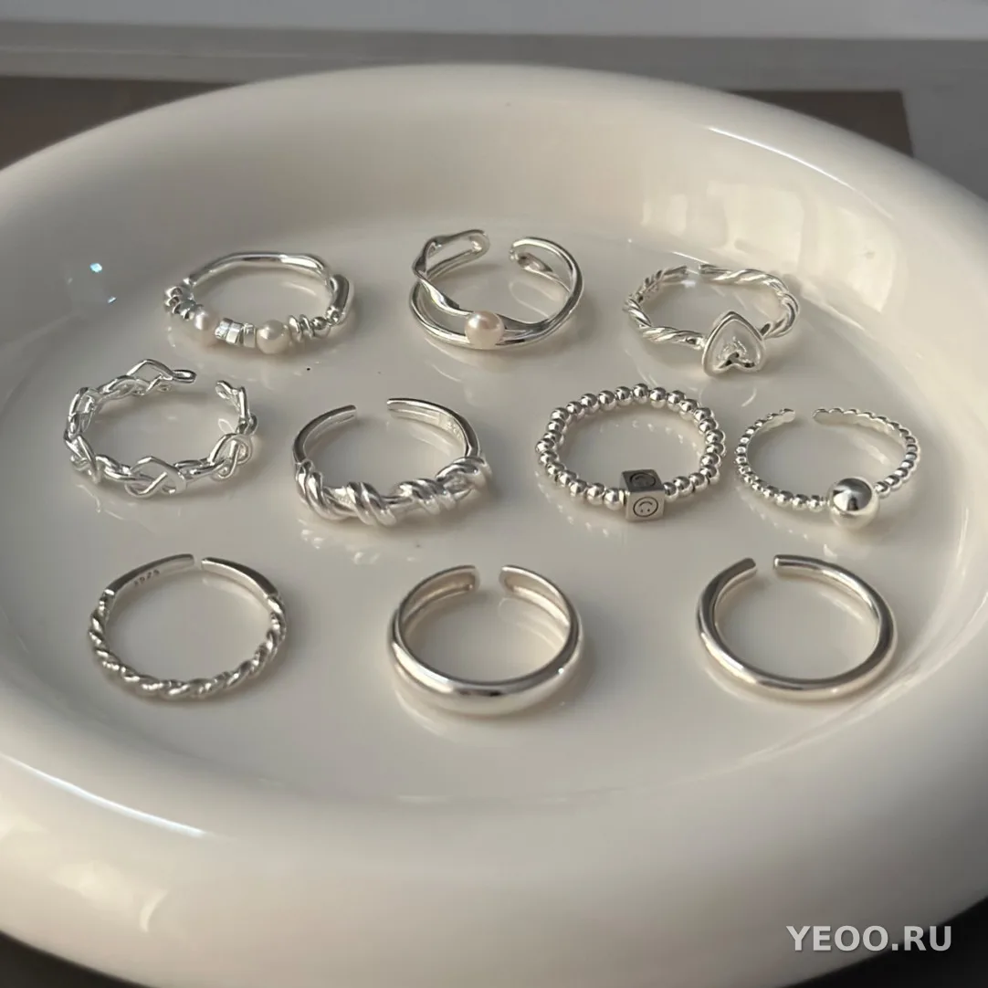 Кольцо женское из серебра 925 пробы, современный дизайн