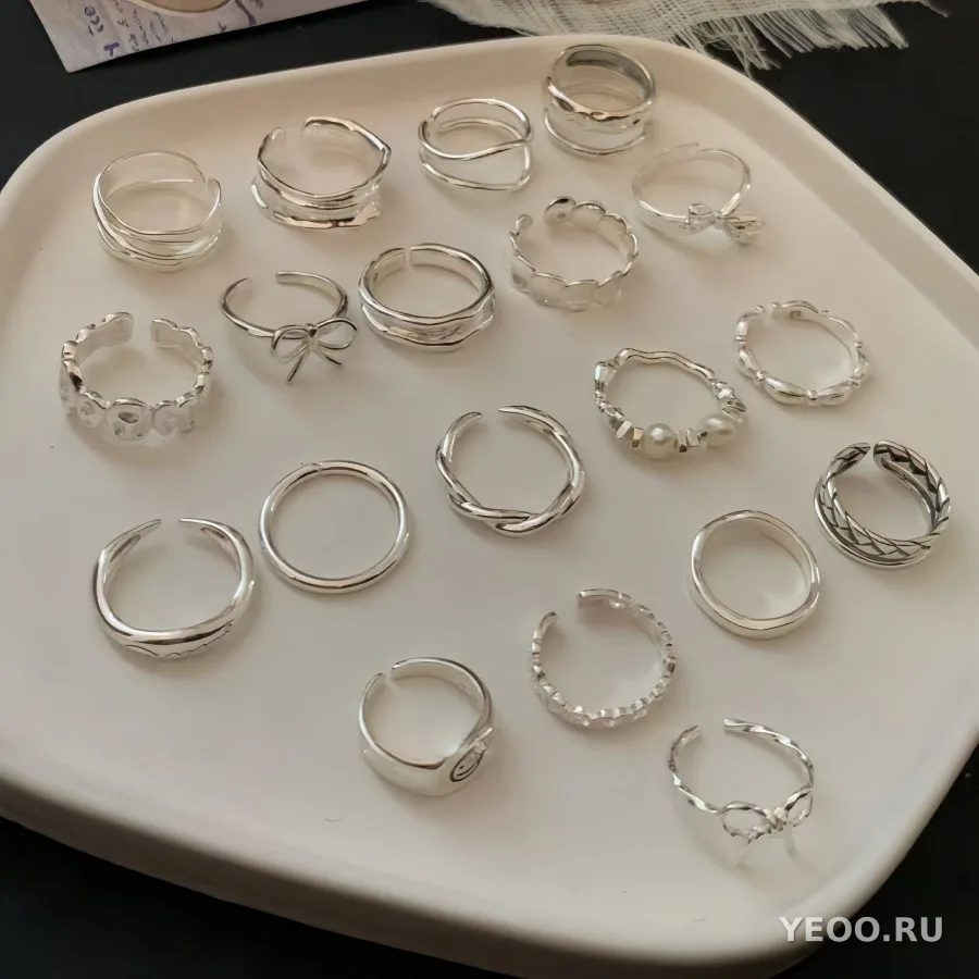 Кольцо женское из серебра 925 пробы, современный дизайн