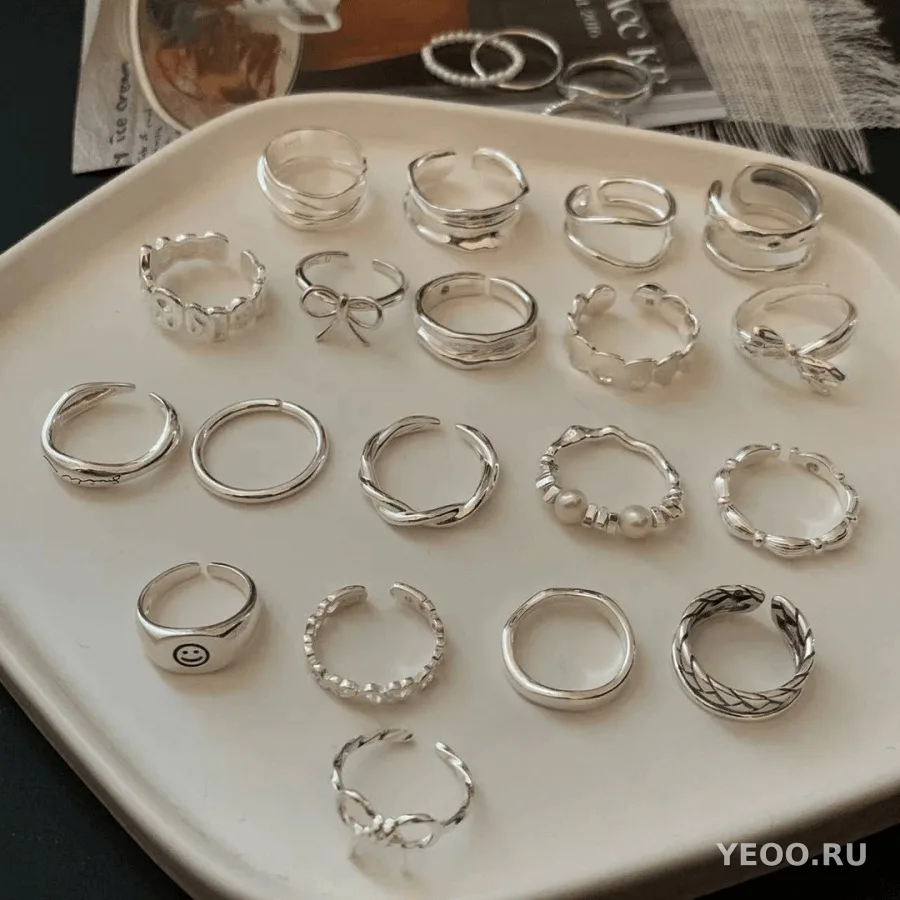 Кольцо женское из серебра 925 пробы, современный дизайн