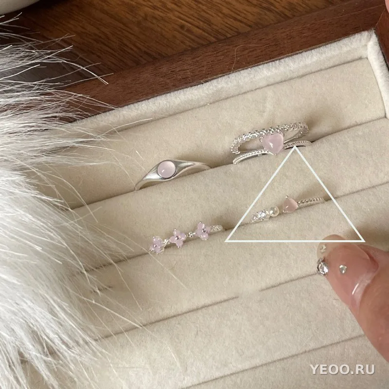 Серебряное кольцо 925 пробы, женское, минималистичный дизайн в стиле Instagram