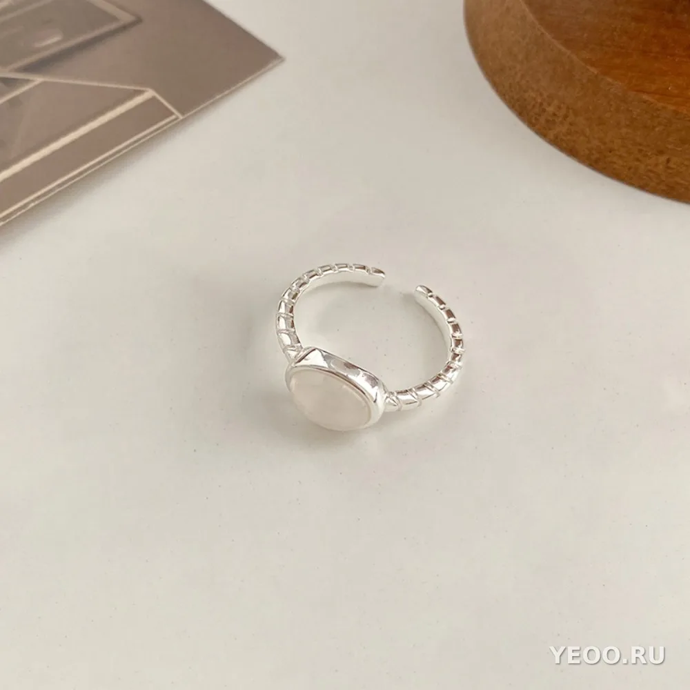 Серебряное кольцо 925 пробы, женское, минималистичный дизайн в стиле Instagram