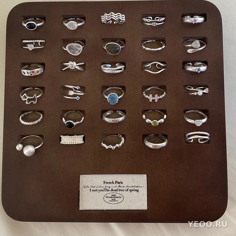 Серебряное кольцо 925 пробы, женское, минималистичный дизайн в стиле Instagram