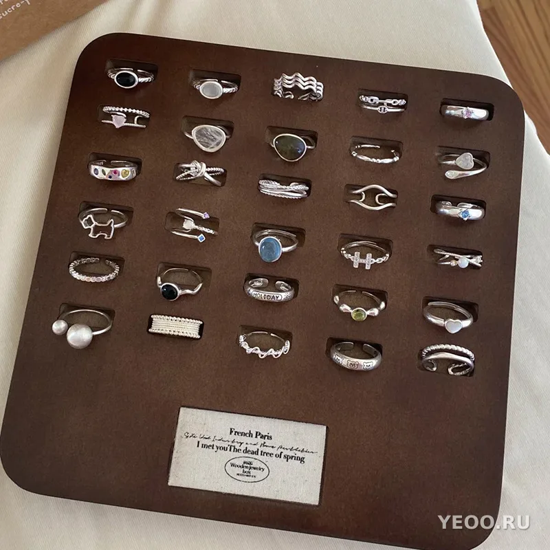 Серебряное кольцо 925 пробы, женское, минималистичный дизайн в стиле Instagram