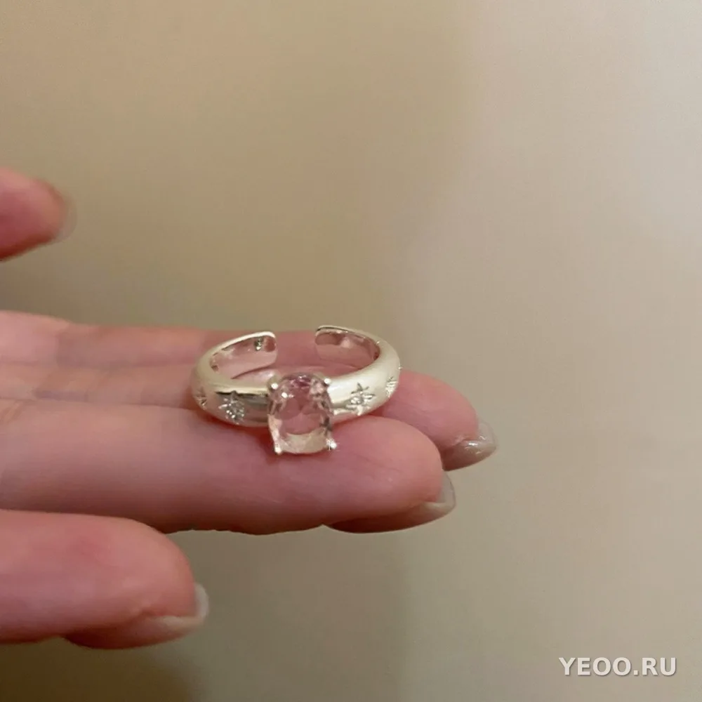 Серебряное кольцо 925 пробы, женское, минималистичный дизайн в стиле Instagram
