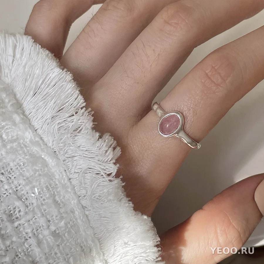 Серебряное кольцо 925 пробы, женское, минималистичный дизайн в стиле Instagram