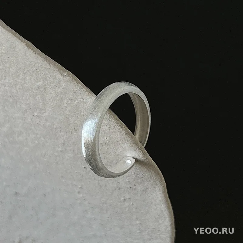 Серебряное кольцо 925 пробы, женское, минималистичный дизайн в стиле Instagram