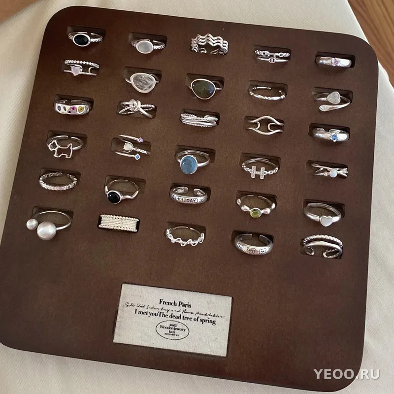 Серебряное кольцо 925 пробы, женское, минималистичный дизайн в стиле Instagram