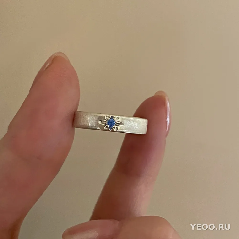 Кольцо из стерлингового серебра 925 пробы с матовыми циркониями в винтажном стиле