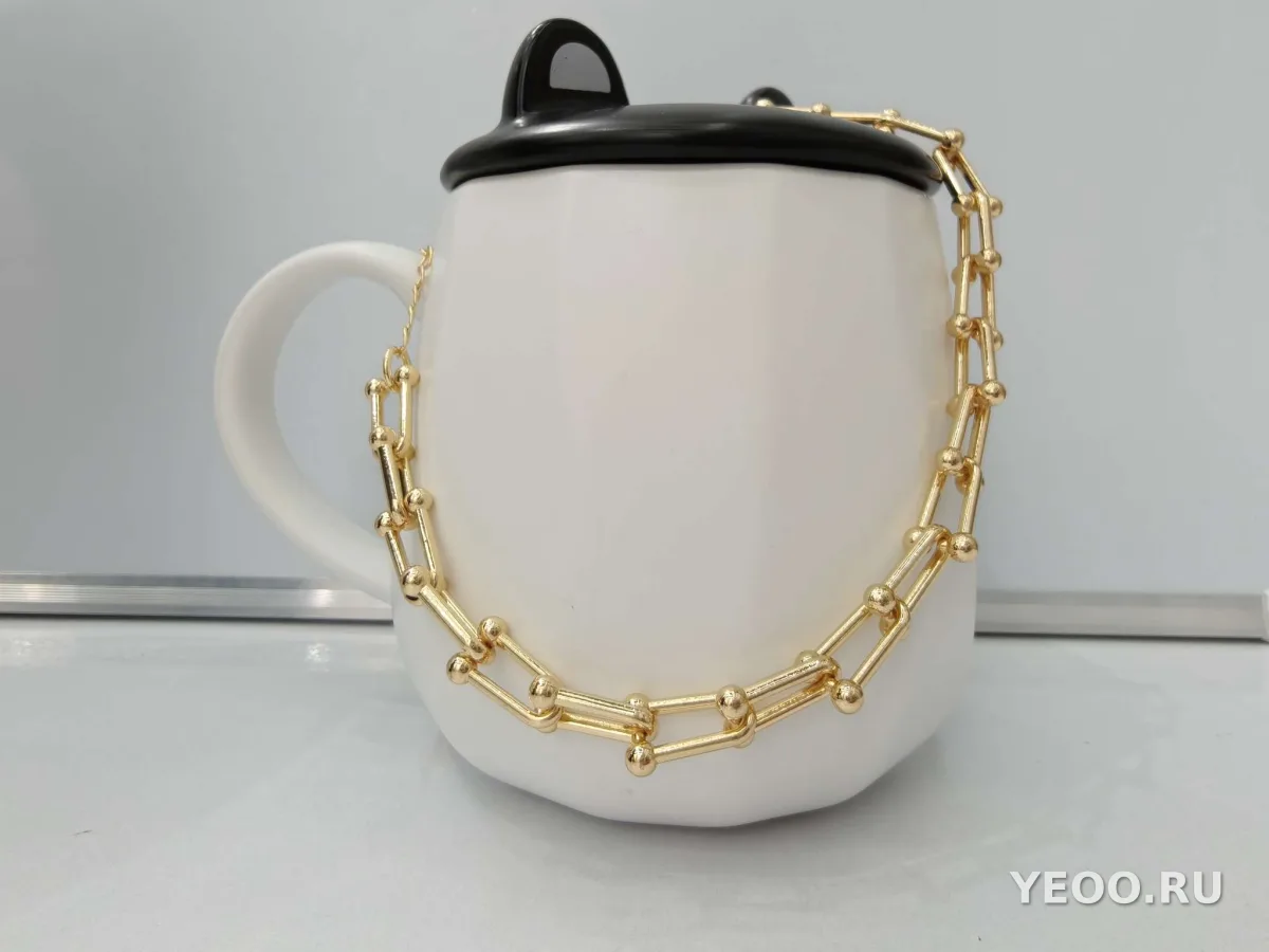 Сережки-цепочка для ключицы из сплава, U-образная, 2 мм