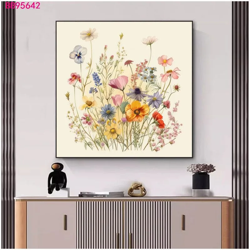 Картина в раме с цветочным мотивом, для гостиной и столовой, 40×40–60×60 см