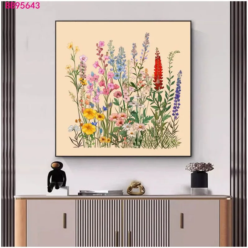 Картина в раме с цветочным мотивом, для гостиной и столовой, 40×40–60×60 см
