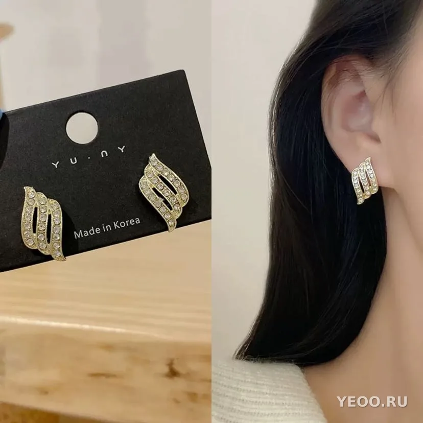 Серьги-клипсы с кружевным цветочным узором, жемчужинами и фианитами в стиле люкс