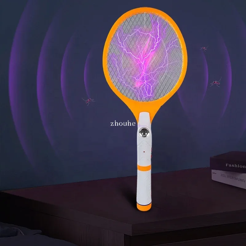 Многофункциональная электрическая мухобойка с LED-подсветкой, аккумуляторная