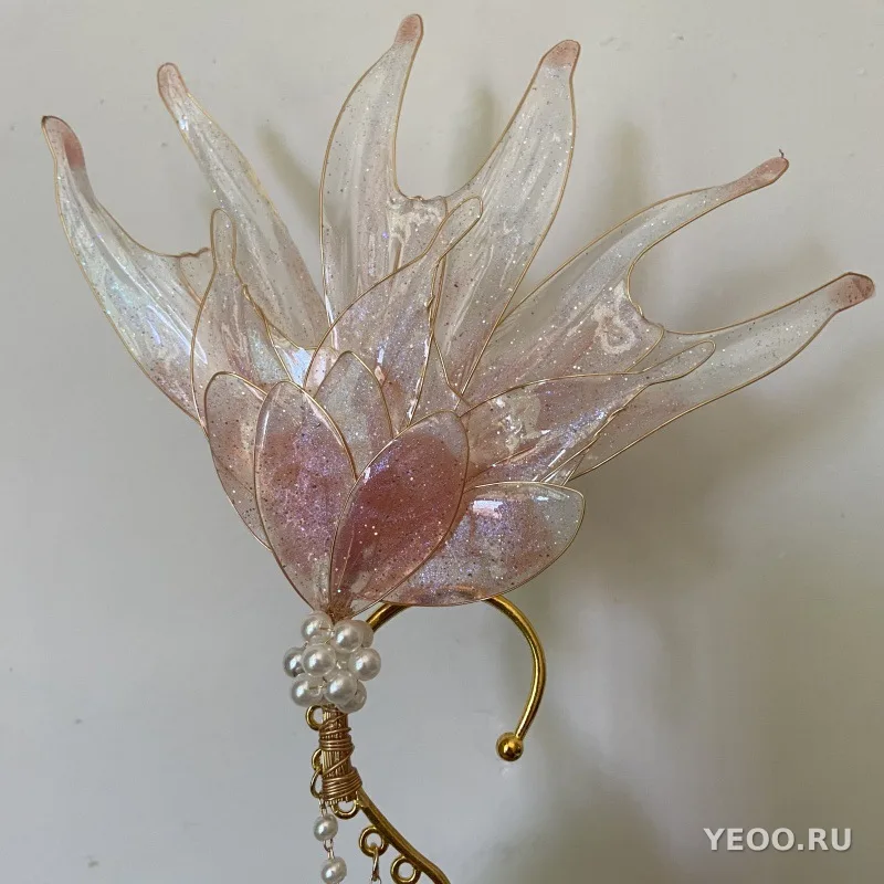 Серьги-подвески с искусственными жемчужинами, стилизованные под эльфов, с кисточками