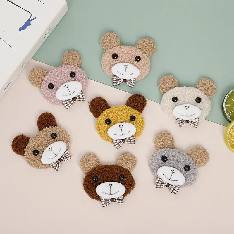 Миниатюрный медвежонок из плюша для DIY-украшений, 1 шт.