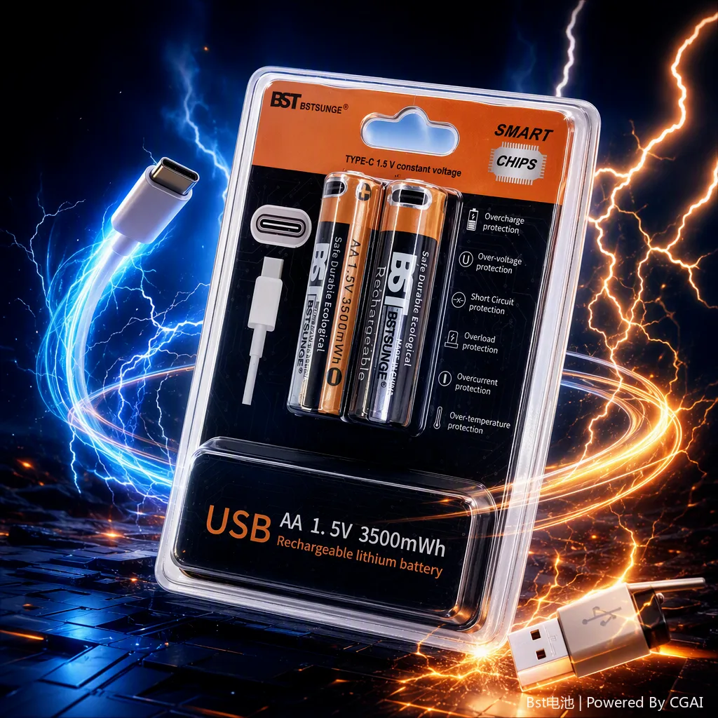Аккумулятор Li-ion AA 1,5 В 3500 мАч с USB-зарядкой