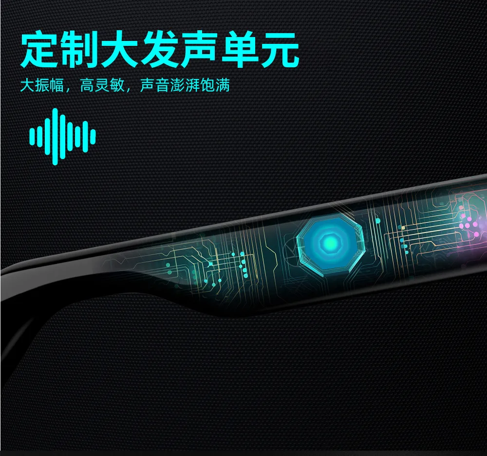 Bluetooth-очки с микрофоном и динамиками для музыки и звонков