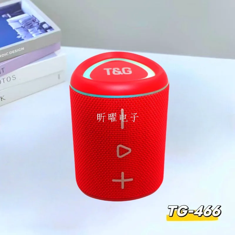 Портативная Bluetooth-колонка TG466 с TWS, FM-радио и LED-подсветкой