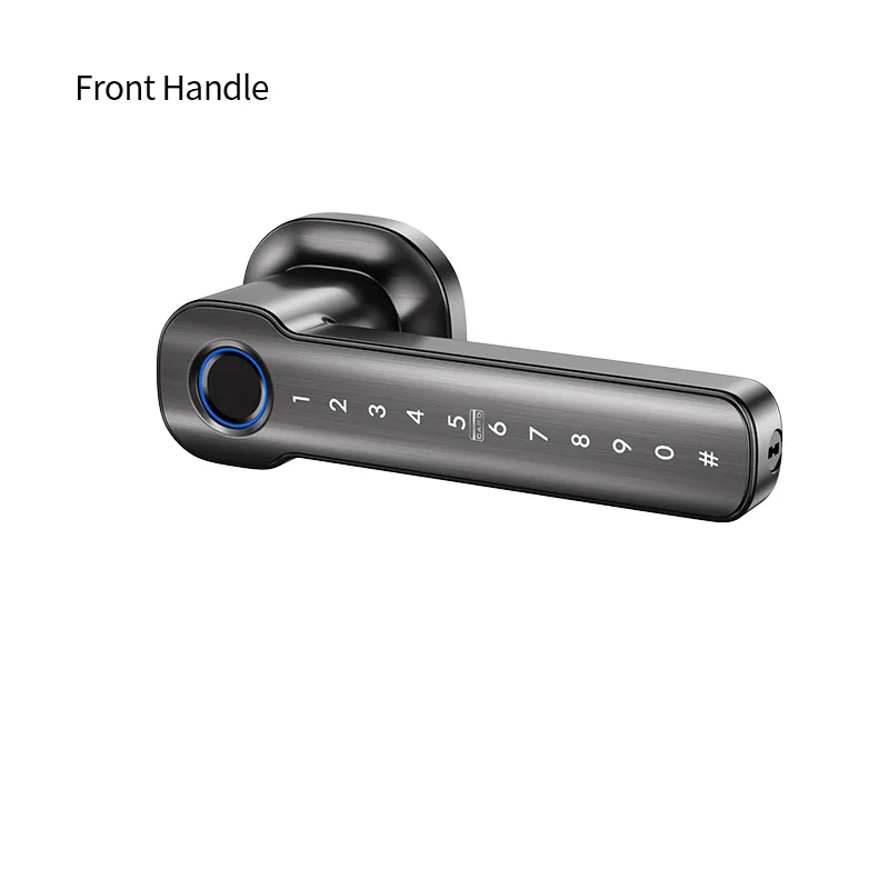 Умный дверной замок с Bluetooth, отпечатком пальца и кодом, алюминиевый сплав