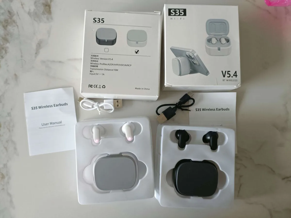 Bluetooth-наушники S35 со встроенной подставкой для телефона