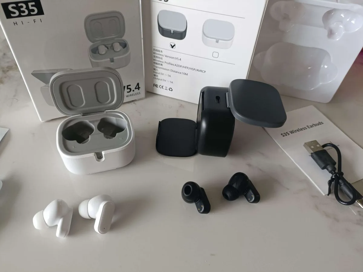 Bluetooth-наушники S35 со встроенной подставкой для телефона