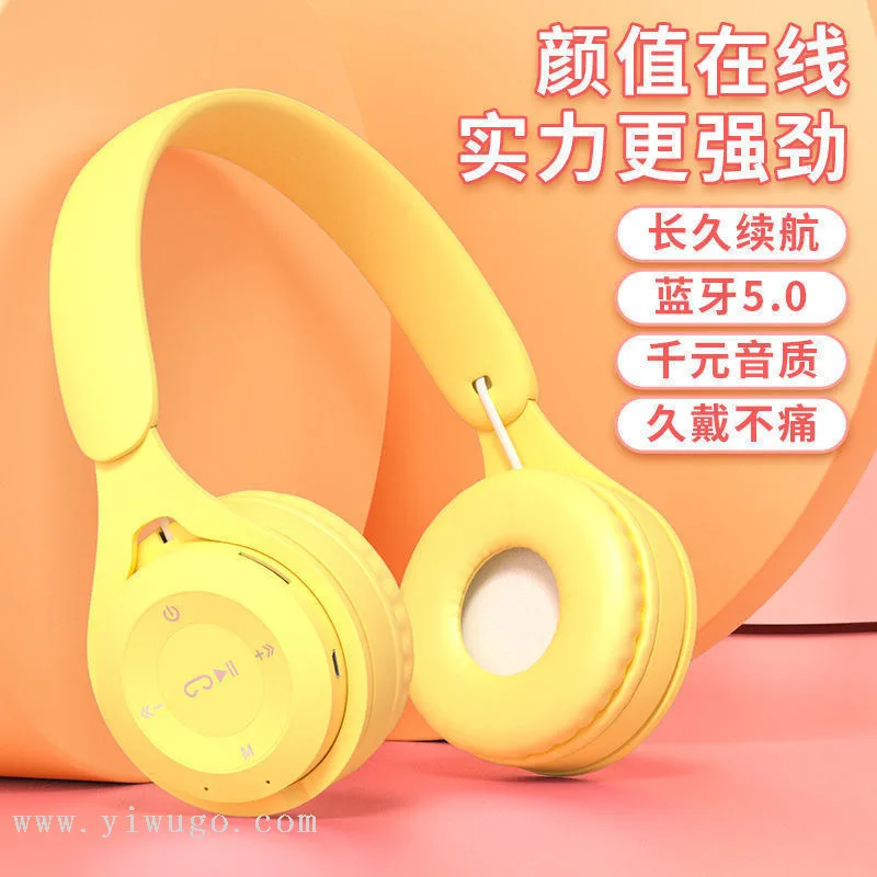 Bluetooth-гарнитура Y08 наушники-наушники с оголовьем, глубокий бас, складные, беспроводные
