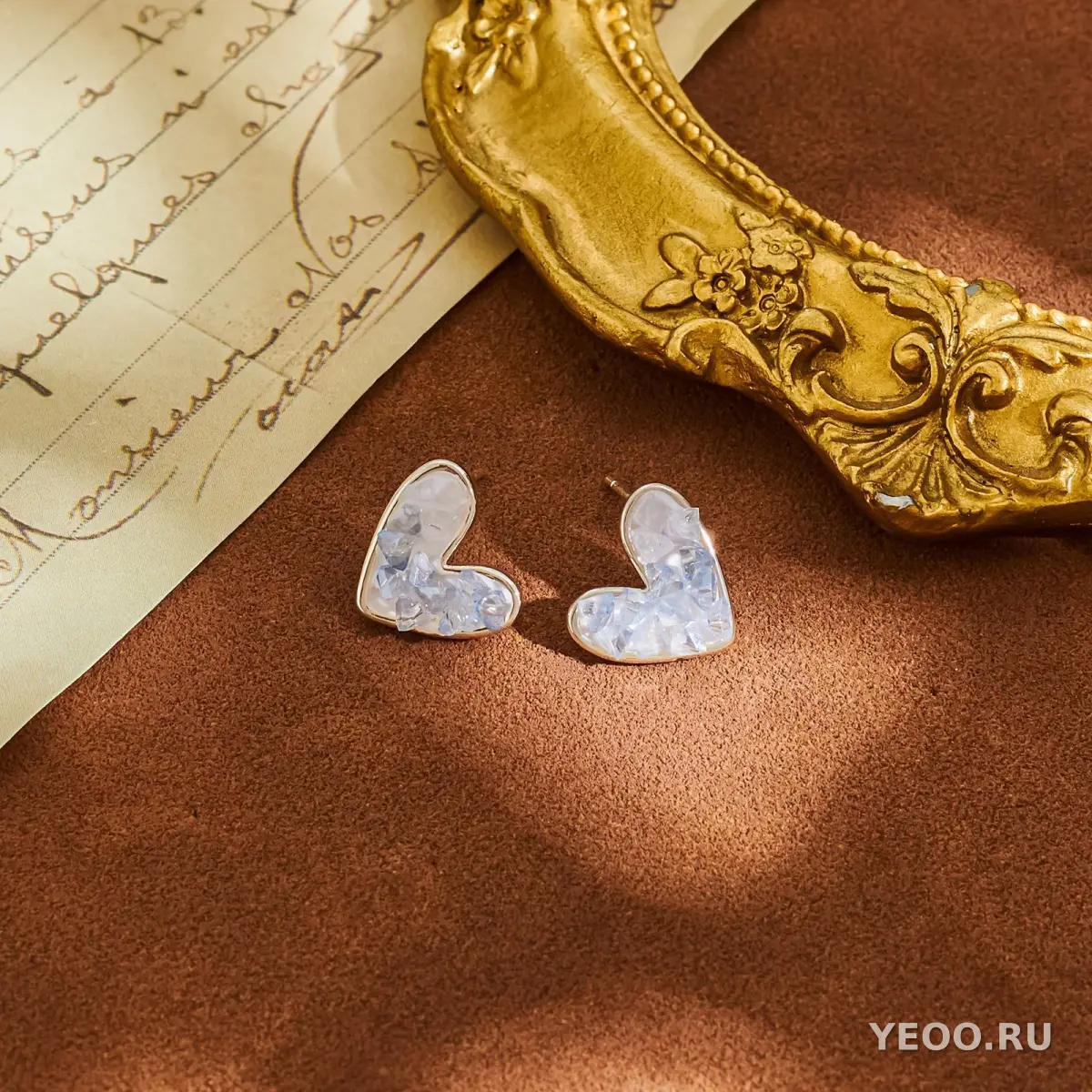 Серьги-гвоздики из стерлингового серебра 925 пробы с искусственным кристаллом, геометрическая форма
