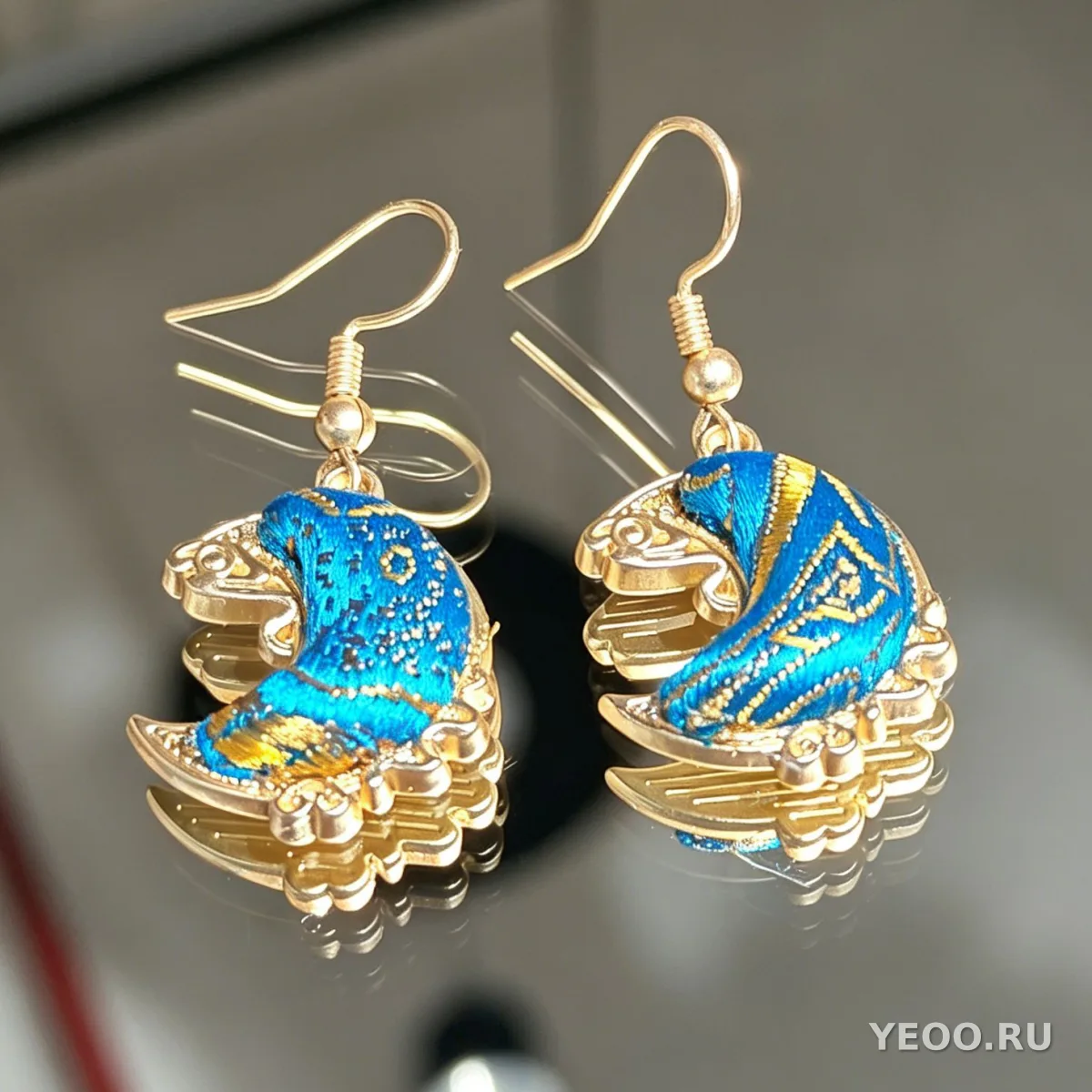Серьги-подвески в китайском стиле с узором «Сунцзинь», культурное наследие, цветочные и кисточковые элементы