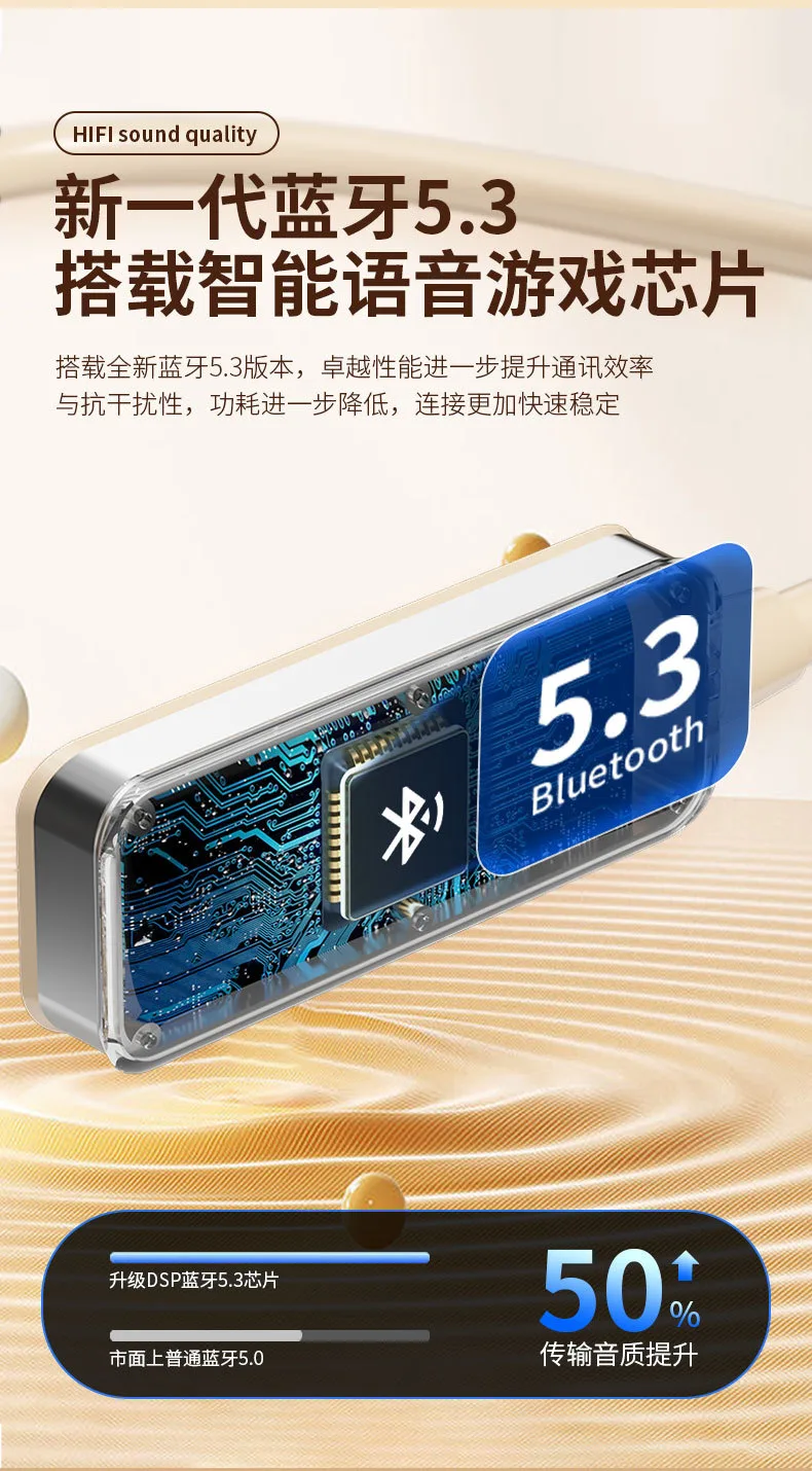 Беспроводные Bluetooth-наушники на шею, вкладыши, влагозащита IPX6, 8 ч работы