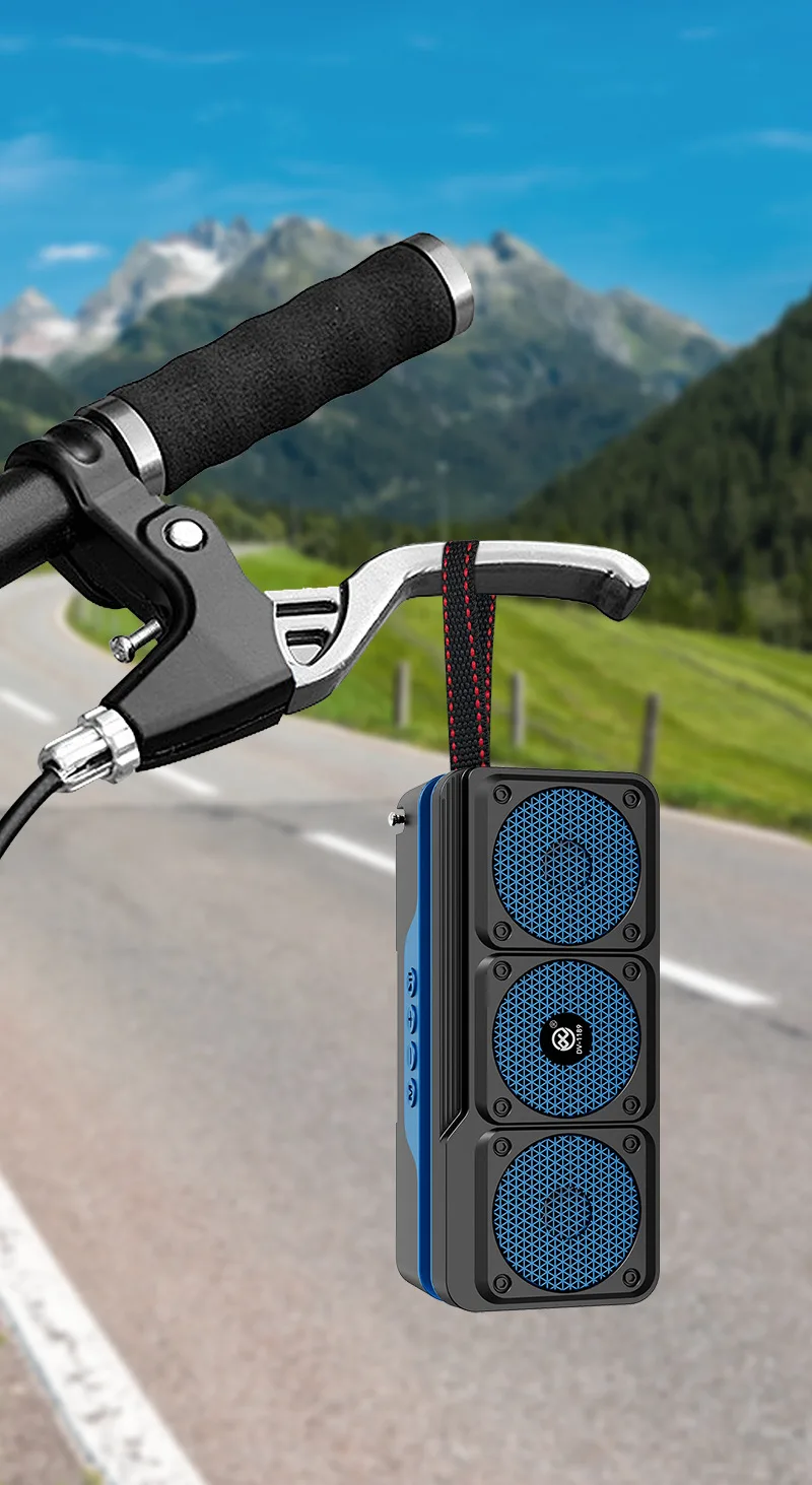 Портативная Bluetooth-колонка с солнечной панелью, USB, слот для карт