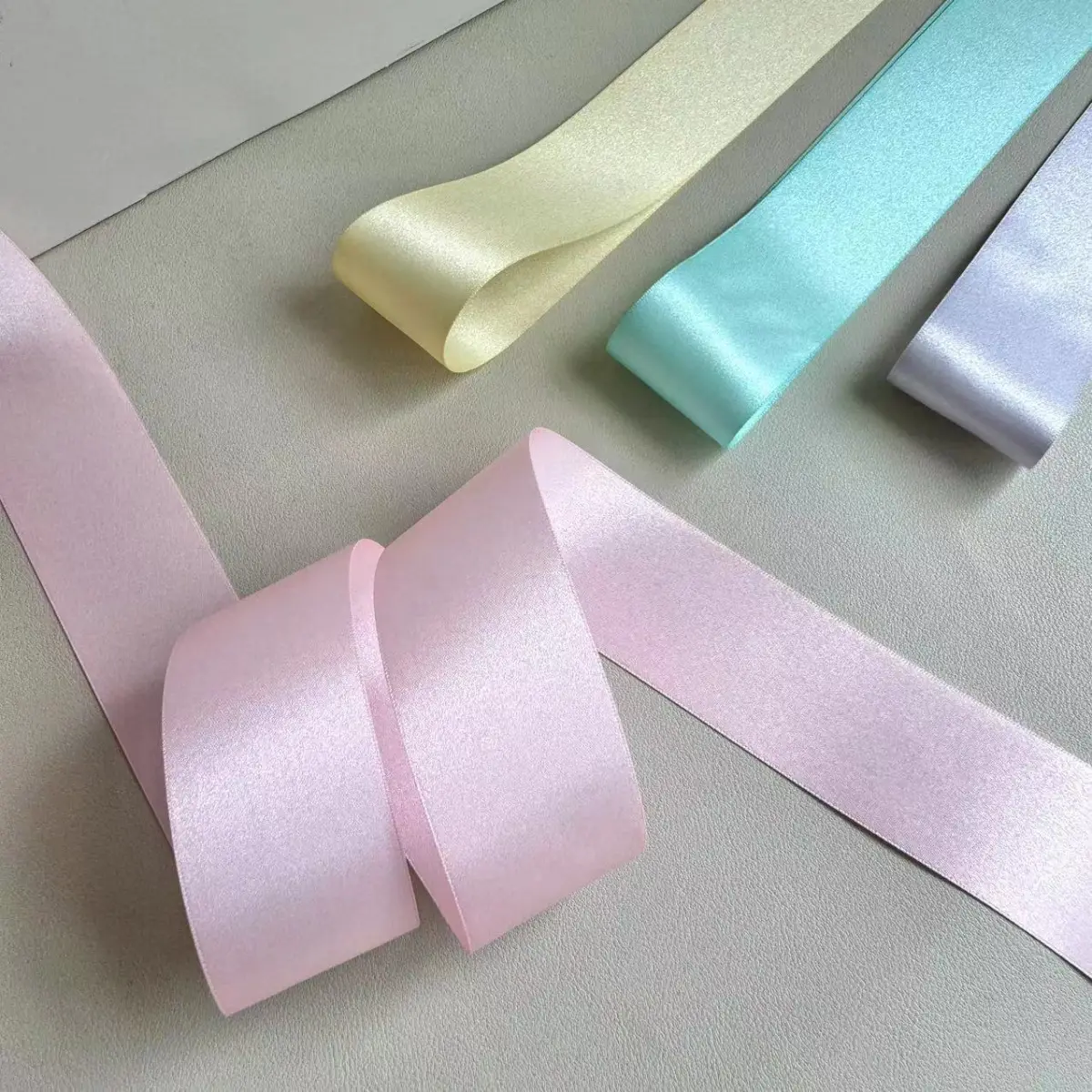 Полиэстеровая тканевая лента с бантиком для DIY, упаковки букетов и одежды