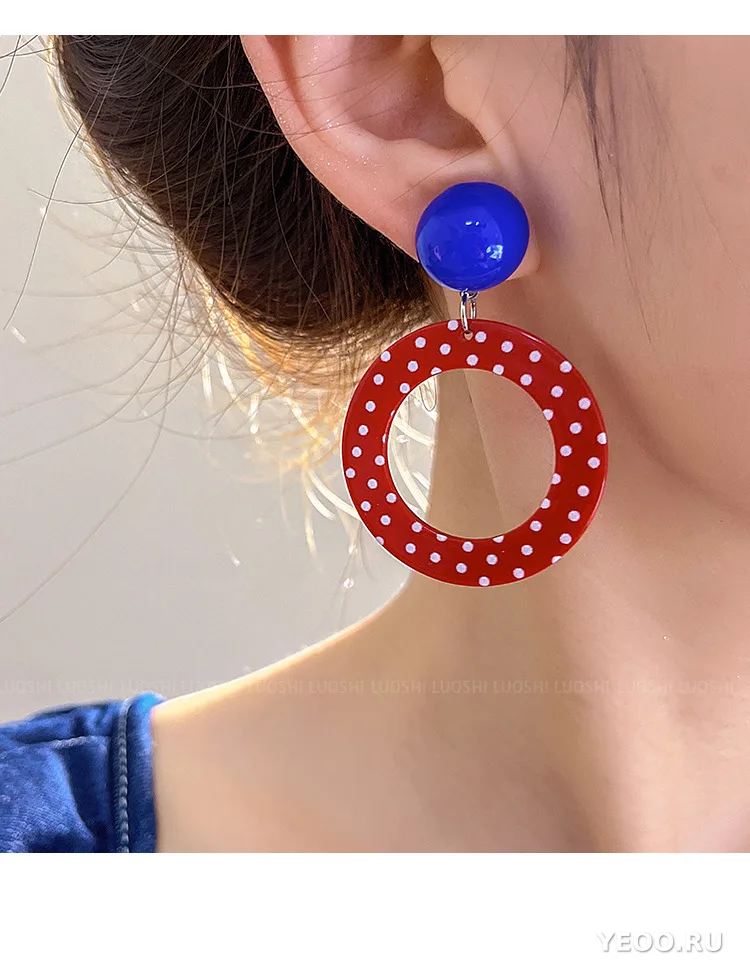 Серьги-клипсы в гонконгском стиле, без прокола, из сплава