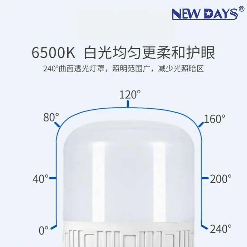 LED-лампа E27, водонепроницаемая, с постоянным током, 5–60 Вт
