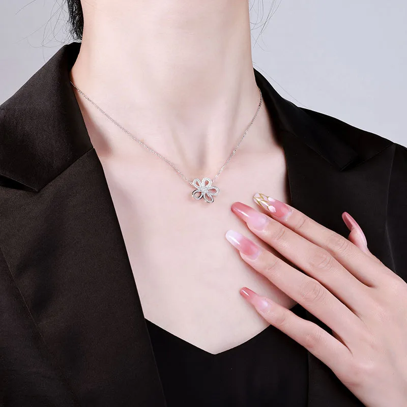 Серебряное колье «Подсолнух» из серебра 925 пробы с цветком