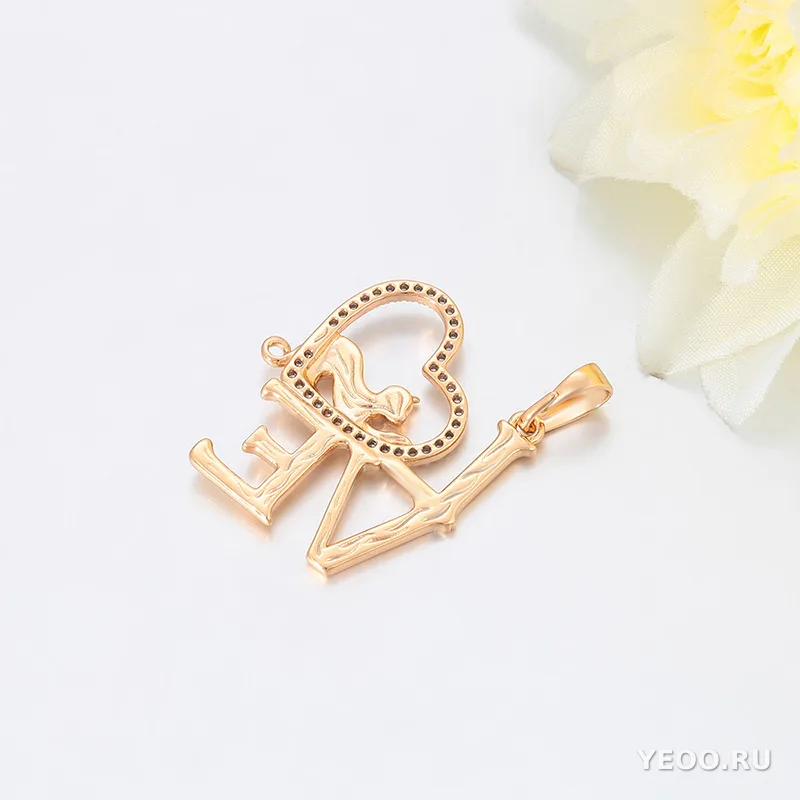 Подвеска-котик из медного сплава с покрытием 18K, ретро-стиль