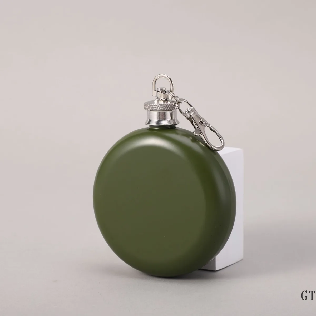 Фляжка для алкоголя из нержавеющей стали с брелоком, 1/3/5 oz, окрашенная
