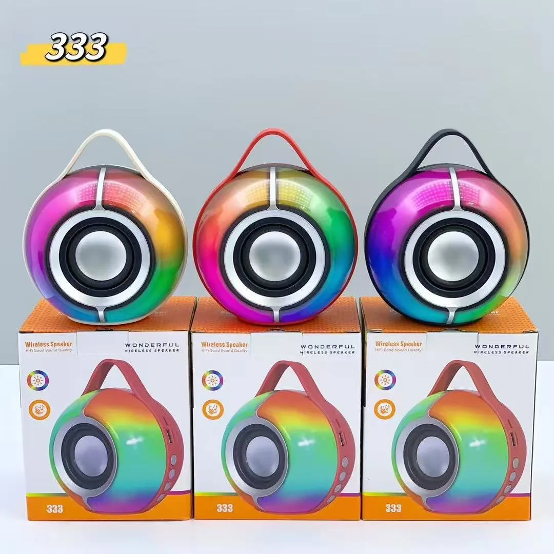 Портативная Bluetooth-колонка SY-333 с RGB-подсветкой, 1000-1200 мАч