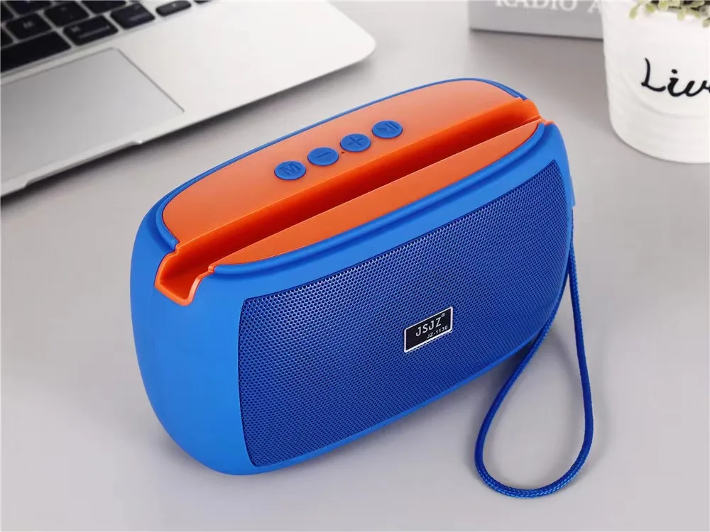 Портативная Bluetooth-колонка с подставкой для телефона, мини-сабвуфер