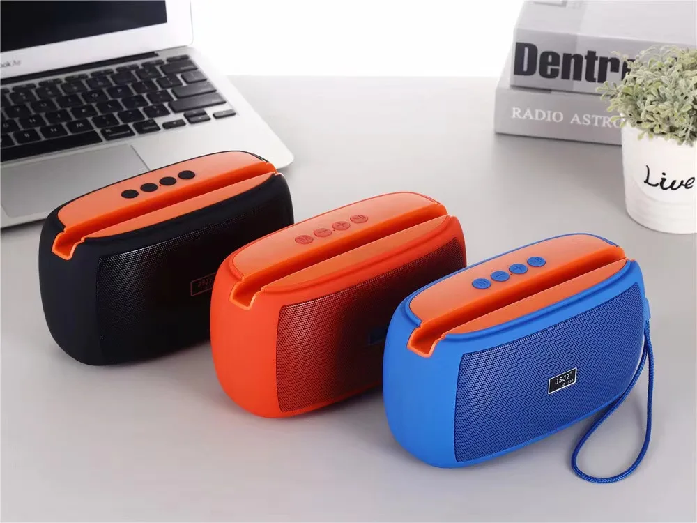Портативная Bluetooth-колонка с подставкой для телефона, мини-сабвуфер
